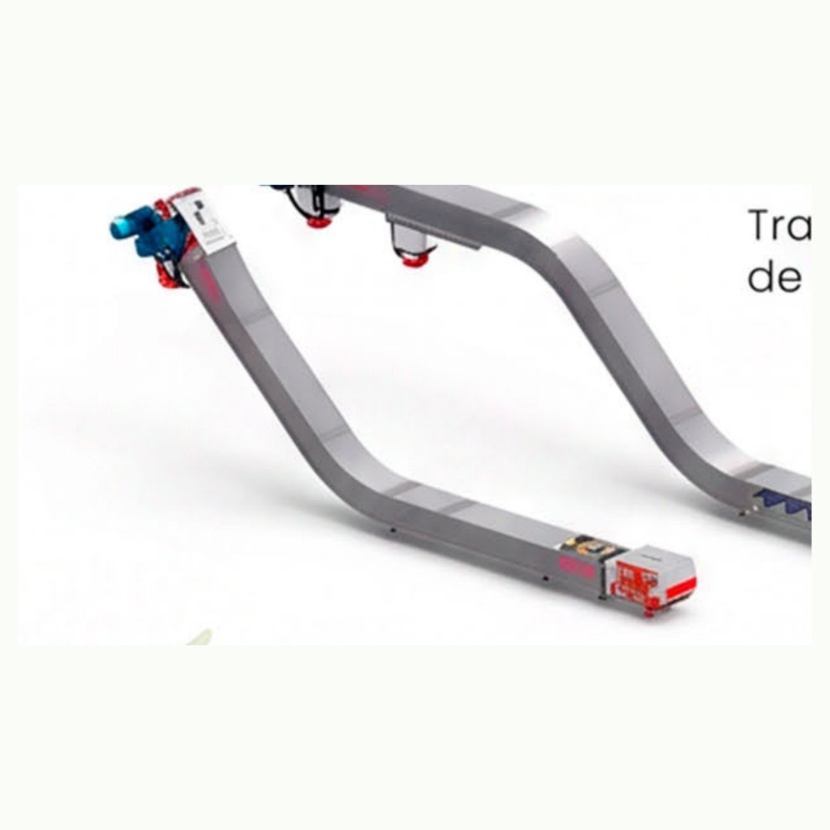 Transportador inclinado de corrente